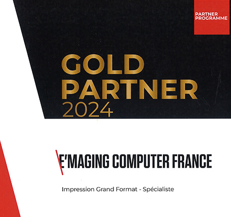 Certificat Emaging Canon Gold Partner 2024