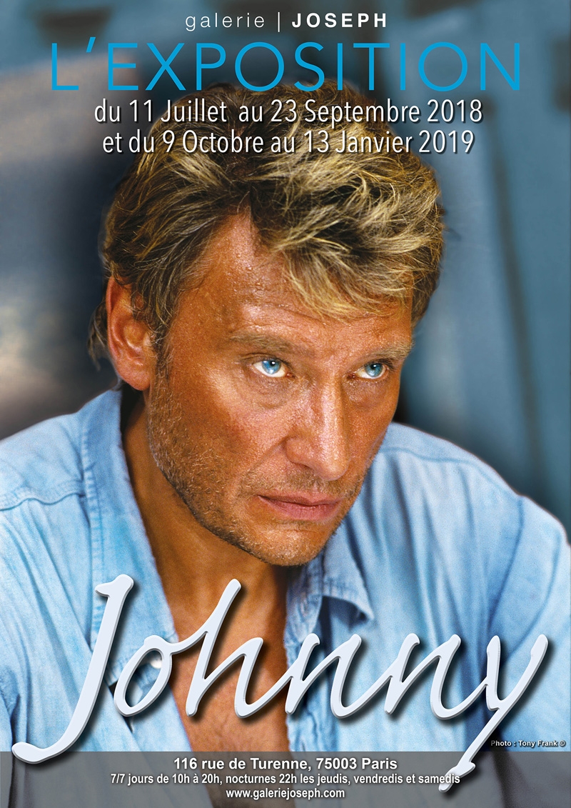 Affiche officielle exposition Johnny Hallyday