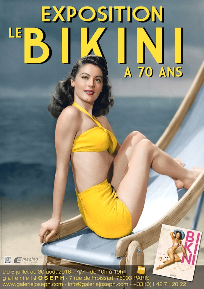 Affiche officielle de l'exposition Le Bikini fête ses 70 ans